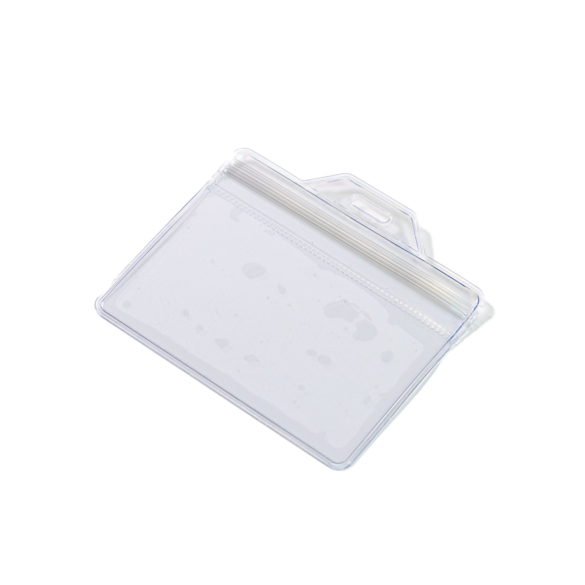 Clear Flexible Zip Lock Card Holder ID Supplies