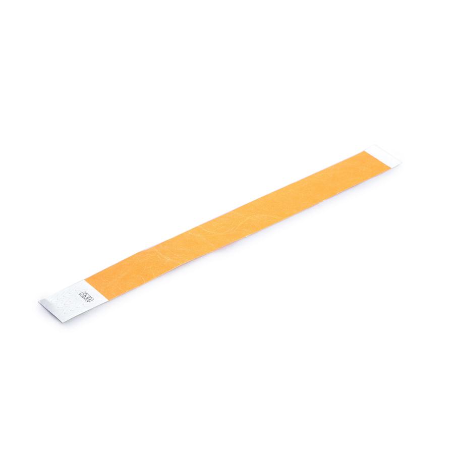 ID Supplies Neon Orange Tyvek Wristband