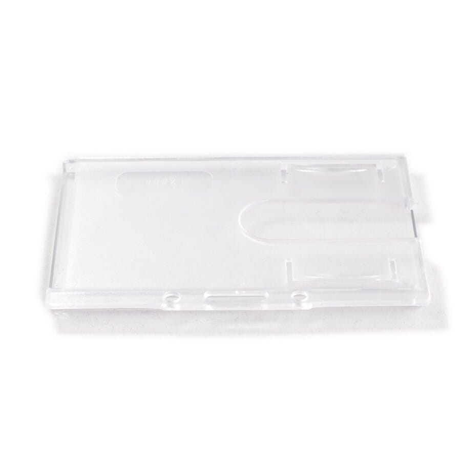 Clear Rigid Access Card Dispenser (landscape with side card entry