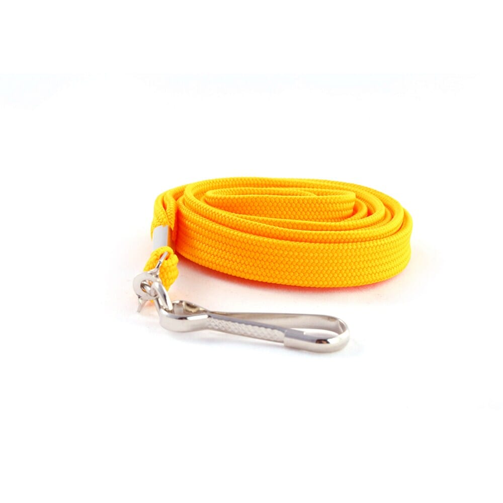 Yellow Premium Lanyard with Swivel Clip (12mm flat tubular yellow lanyard with swivel clip)